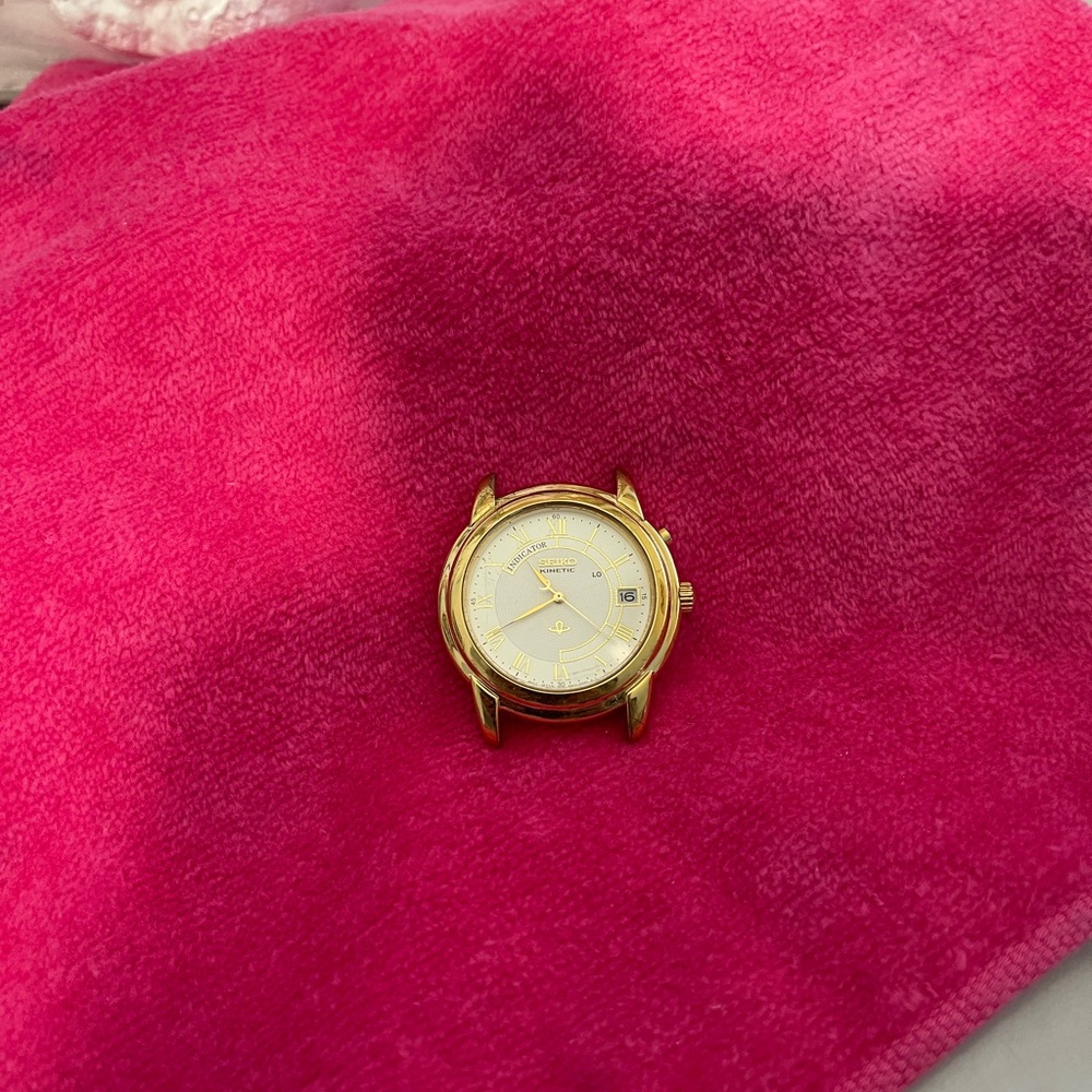 Men’s Seiko Kinetic Vintage Watch.  Works!!!